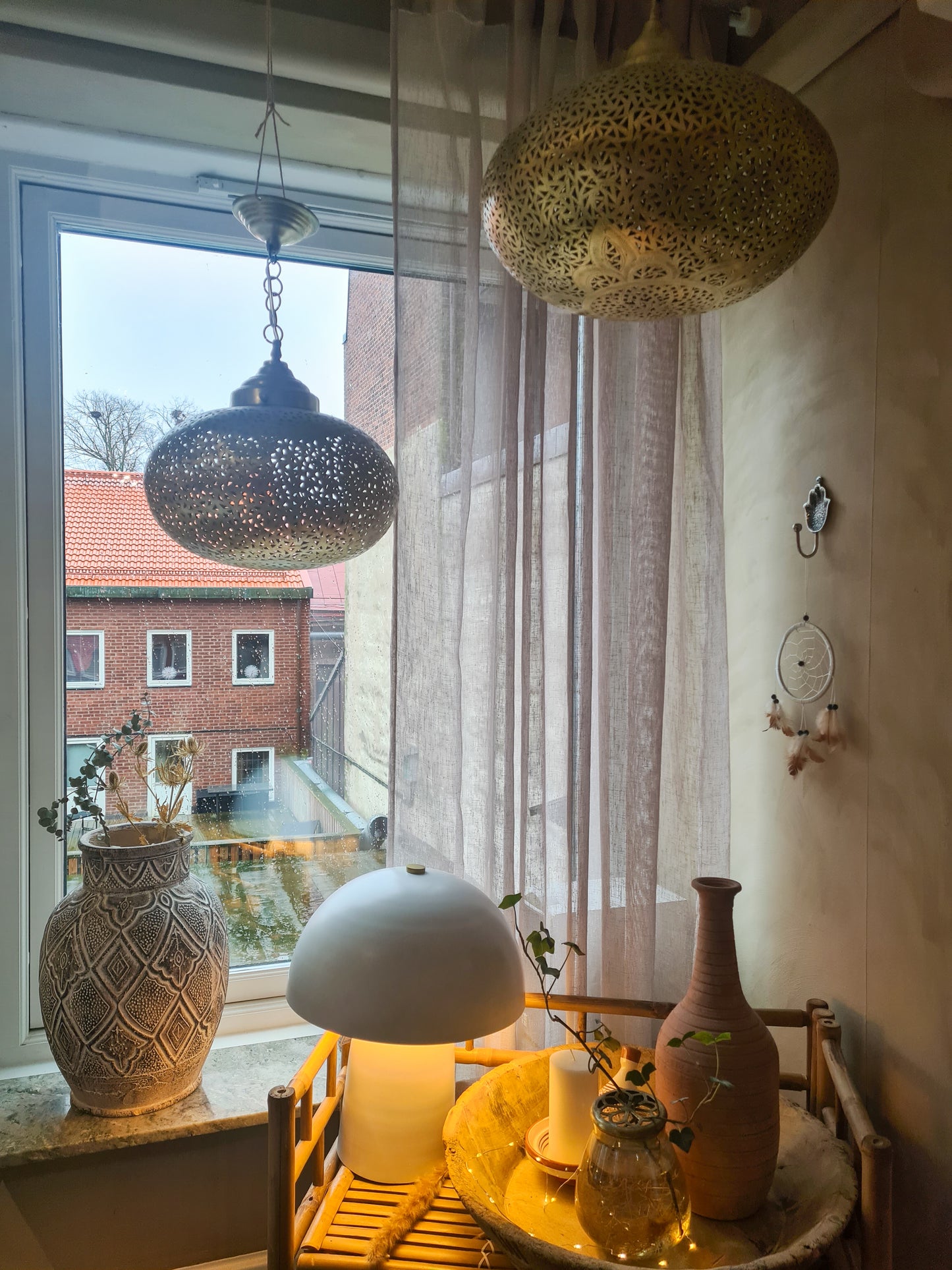Mässinglampa L